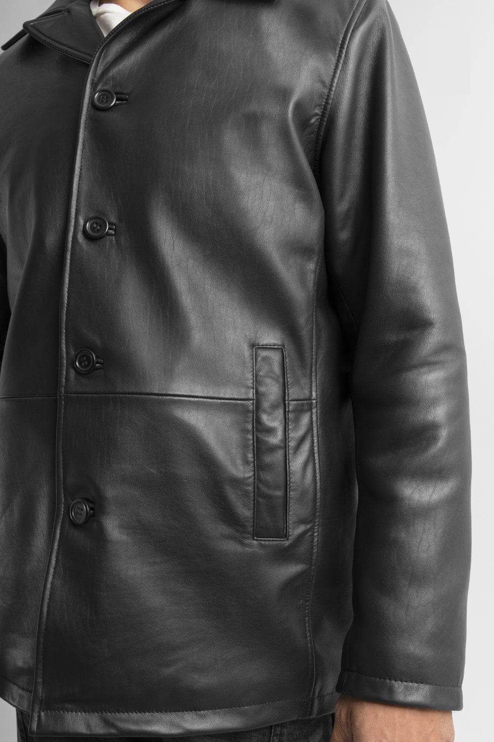 Strata Mens Fashion Leather Jacket Men's New Zealand Lambskin Jacket FMCo   