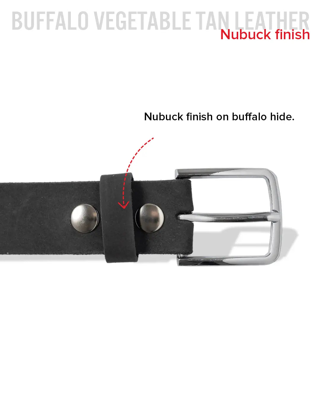 Gunmetal Nubuck Belt Belt Accessories