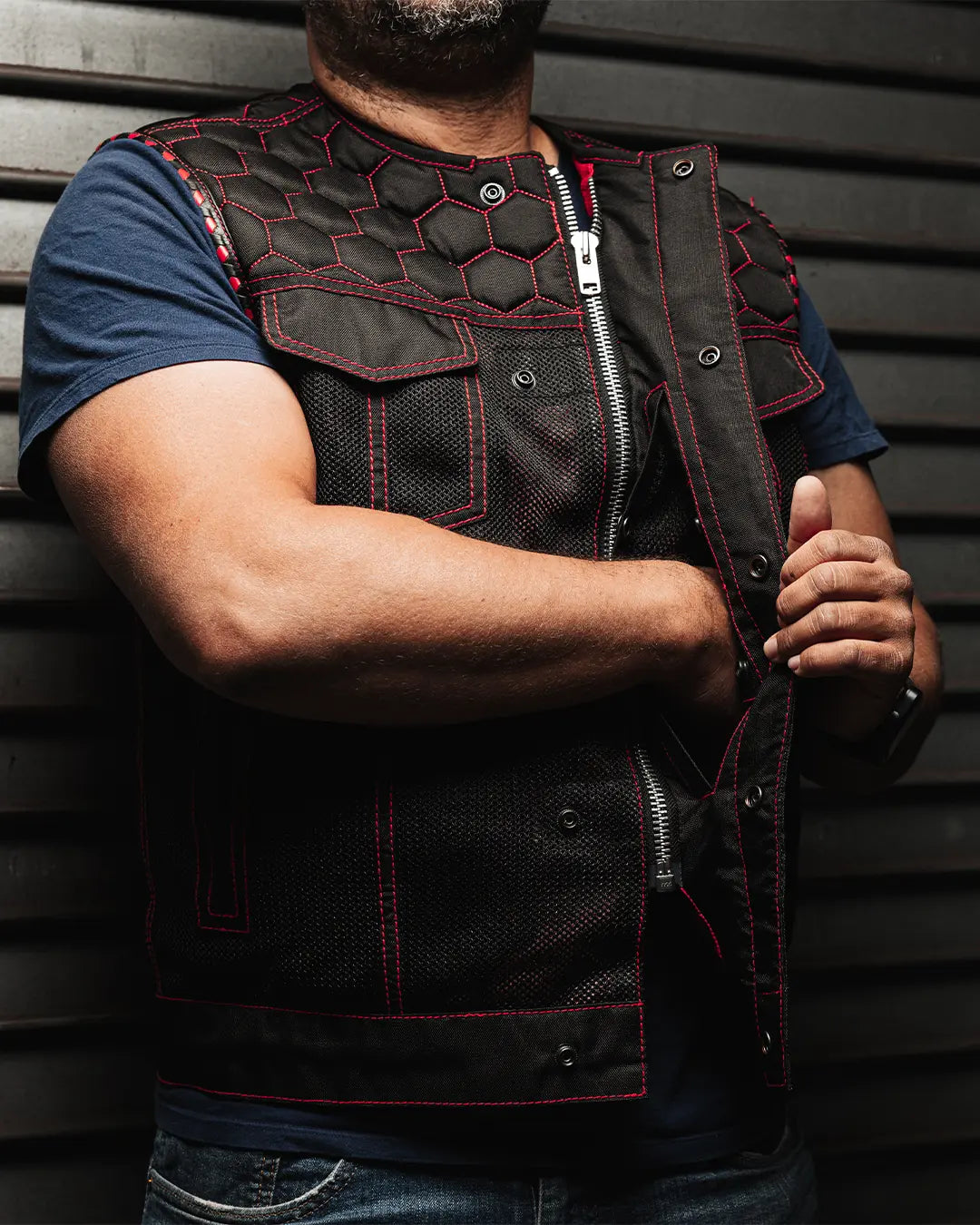 Lowside Hornet Moto Mesh Men's Club Style Vest