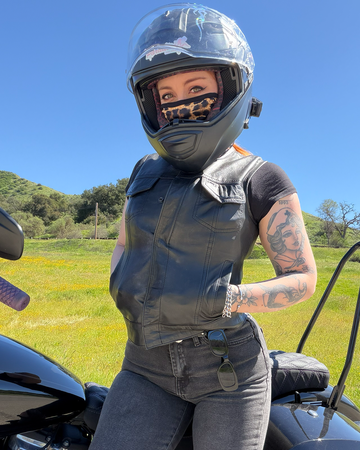Ludlow Women's Motorcycle Leather Vest – First MFG Co
