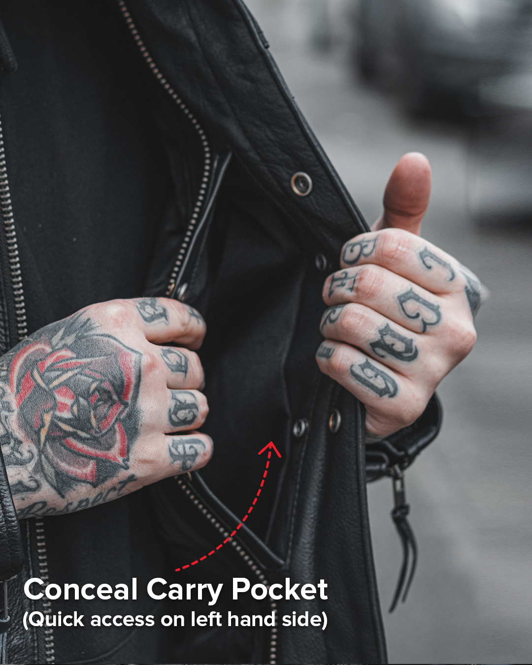 Raider Men's Motorcycle Leather Jacket