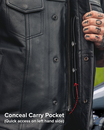 FMCo Men's Signature Leather Vest – First MFG Co