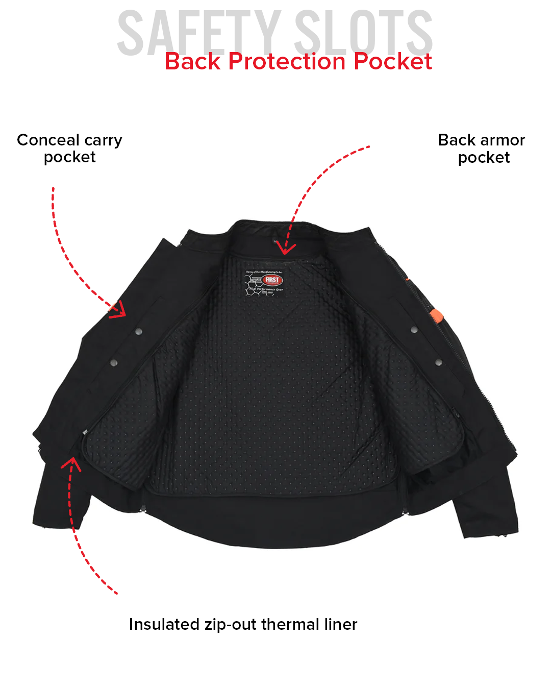 Immortal Men's Motorcycle Codura Jacket - First MFG Co