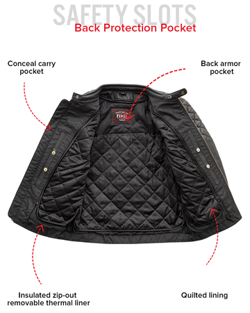 Grand Prix - Men's Leather Motorcycle Jacket – First MFG Co