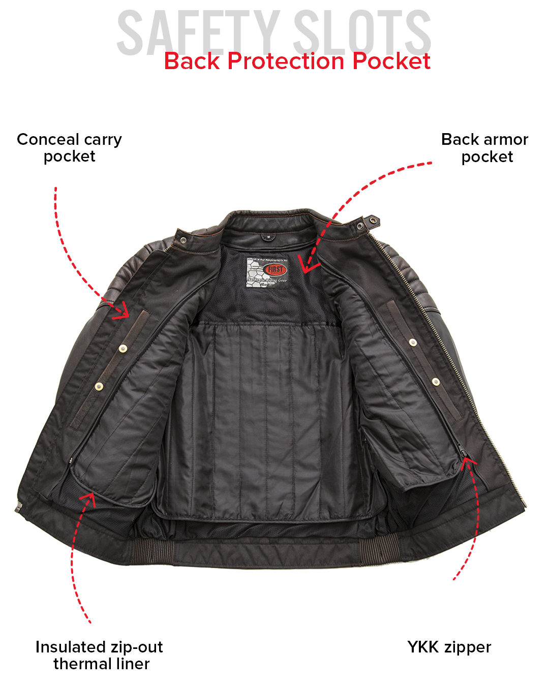 Crusader Men's Motorcycle Leather Jacket Men's Leather Jacket Jackets