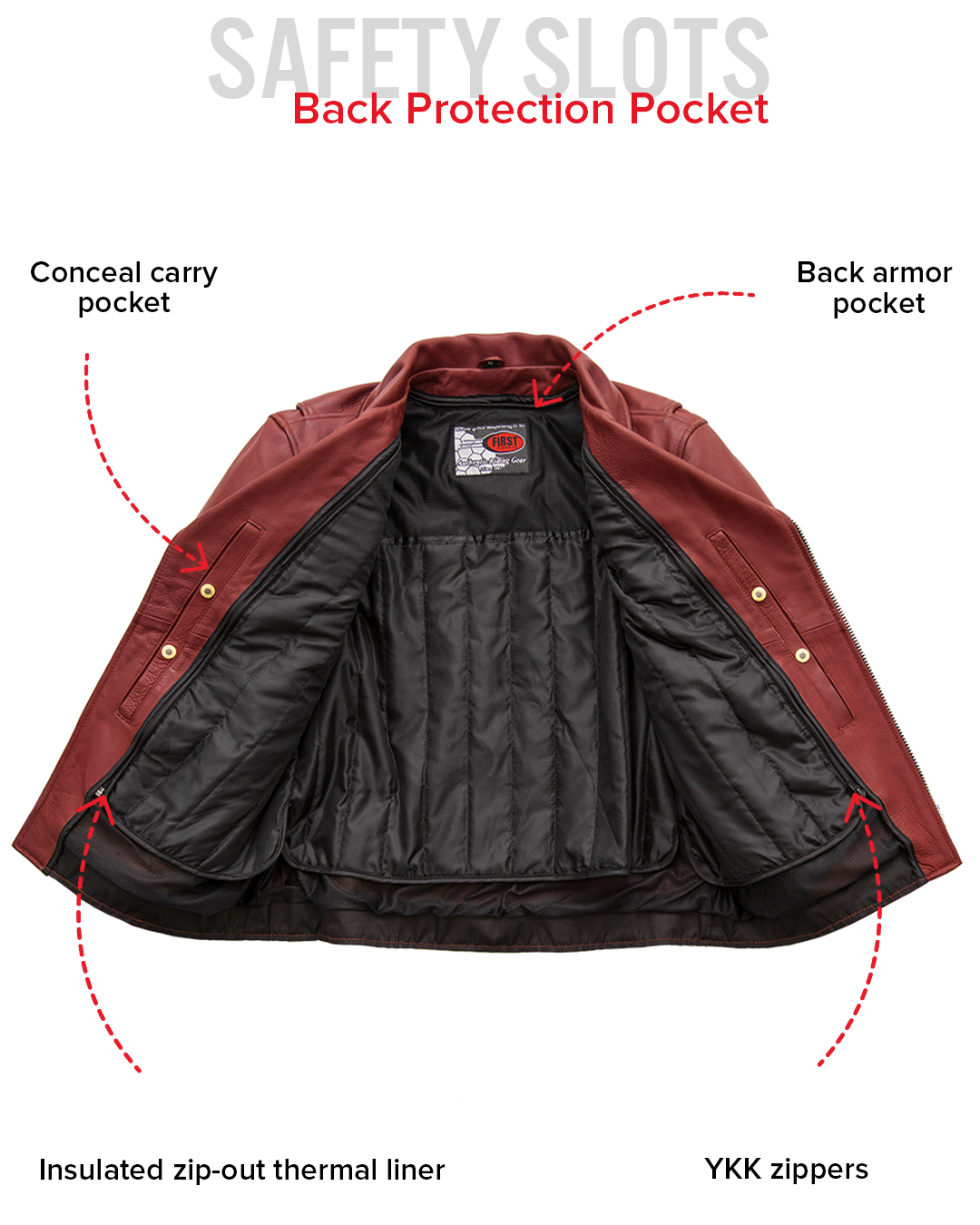 Fillmore Men's Motorcycle Leather Jacket Men's Leather Jacket Jackets