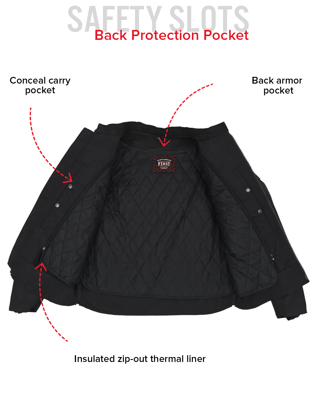 Immortal Men's Motorcycle Codura Jacket - First MFG Co