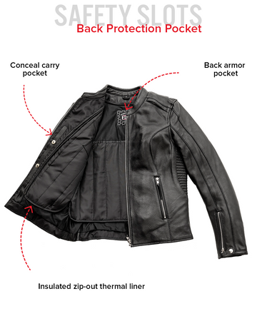 Cyclone - Women's Motorcycle Leather Jacket – First MFG Co