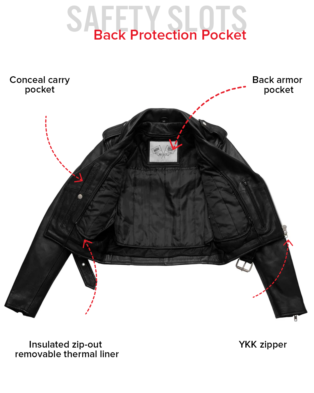 Imogen - Women's Motorcycle Leather Jacket – First MFG Co