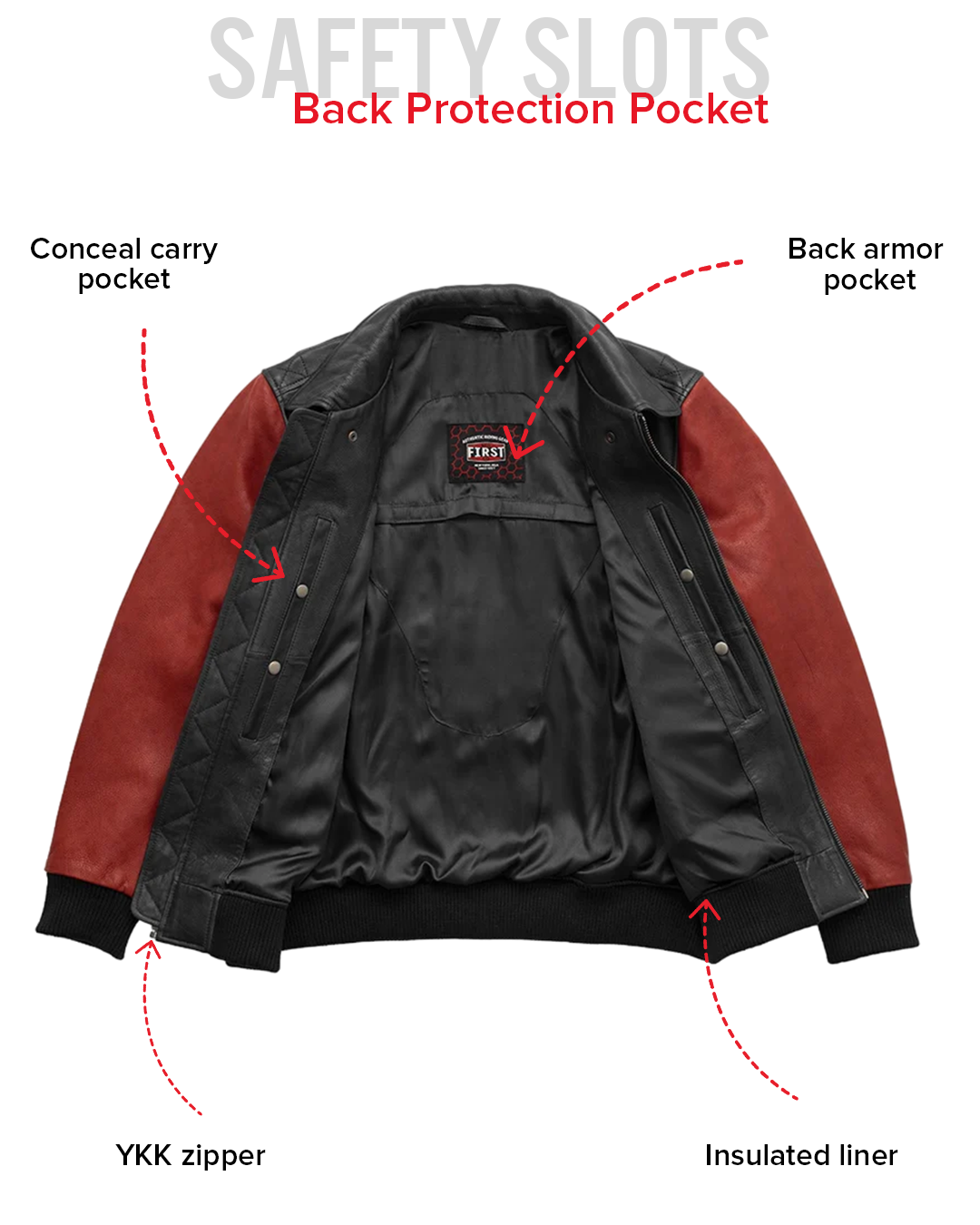 Moto Bomber Two Tone Men's Leather Jacket Men's Leather Jacket Jackets