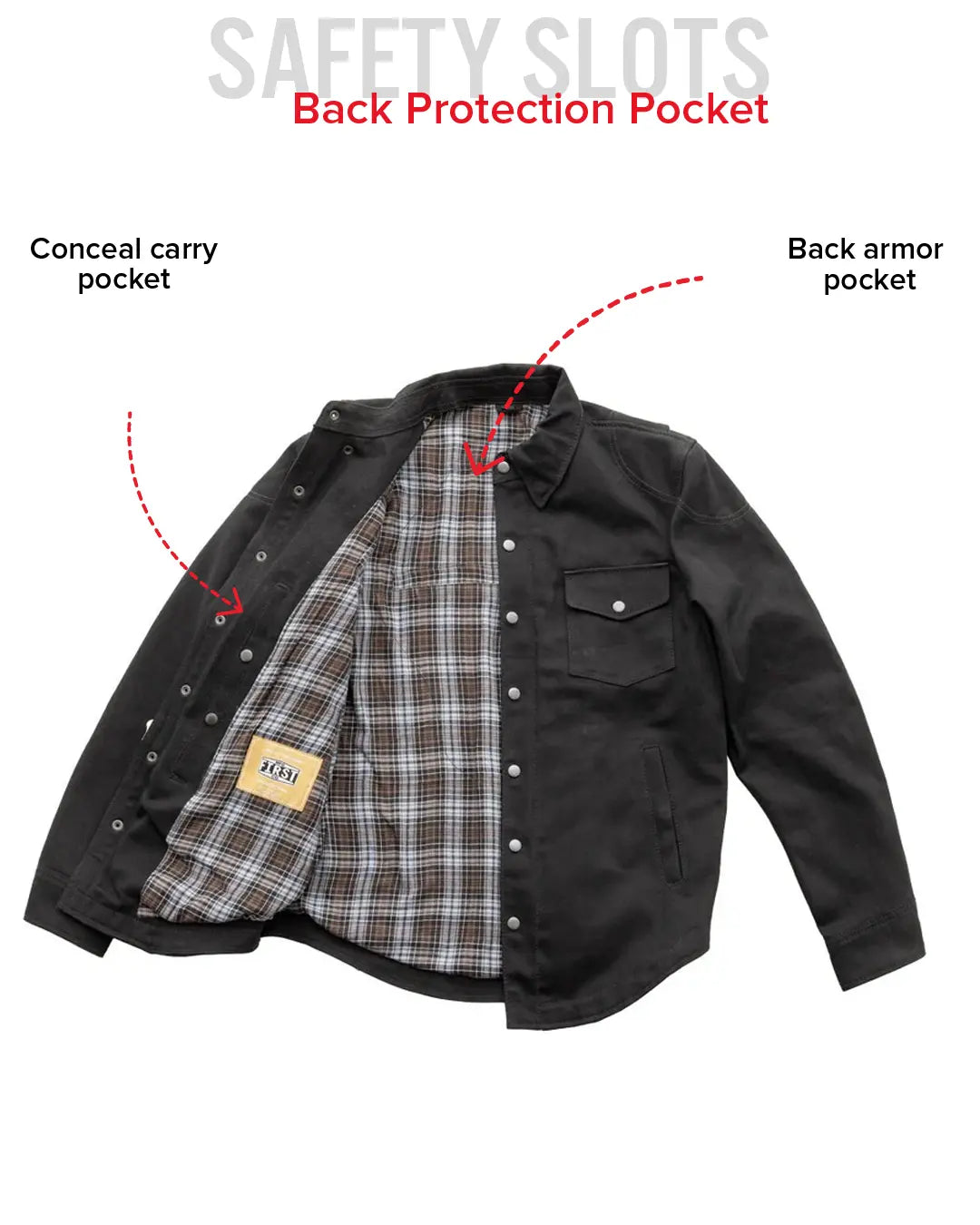 Dagger Motorcycle Twill Shirt Men's Shirt First Manufacturing Company