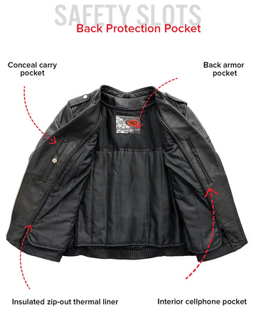 Tantrum Motorcycle Leather Jacket – First MFG Co