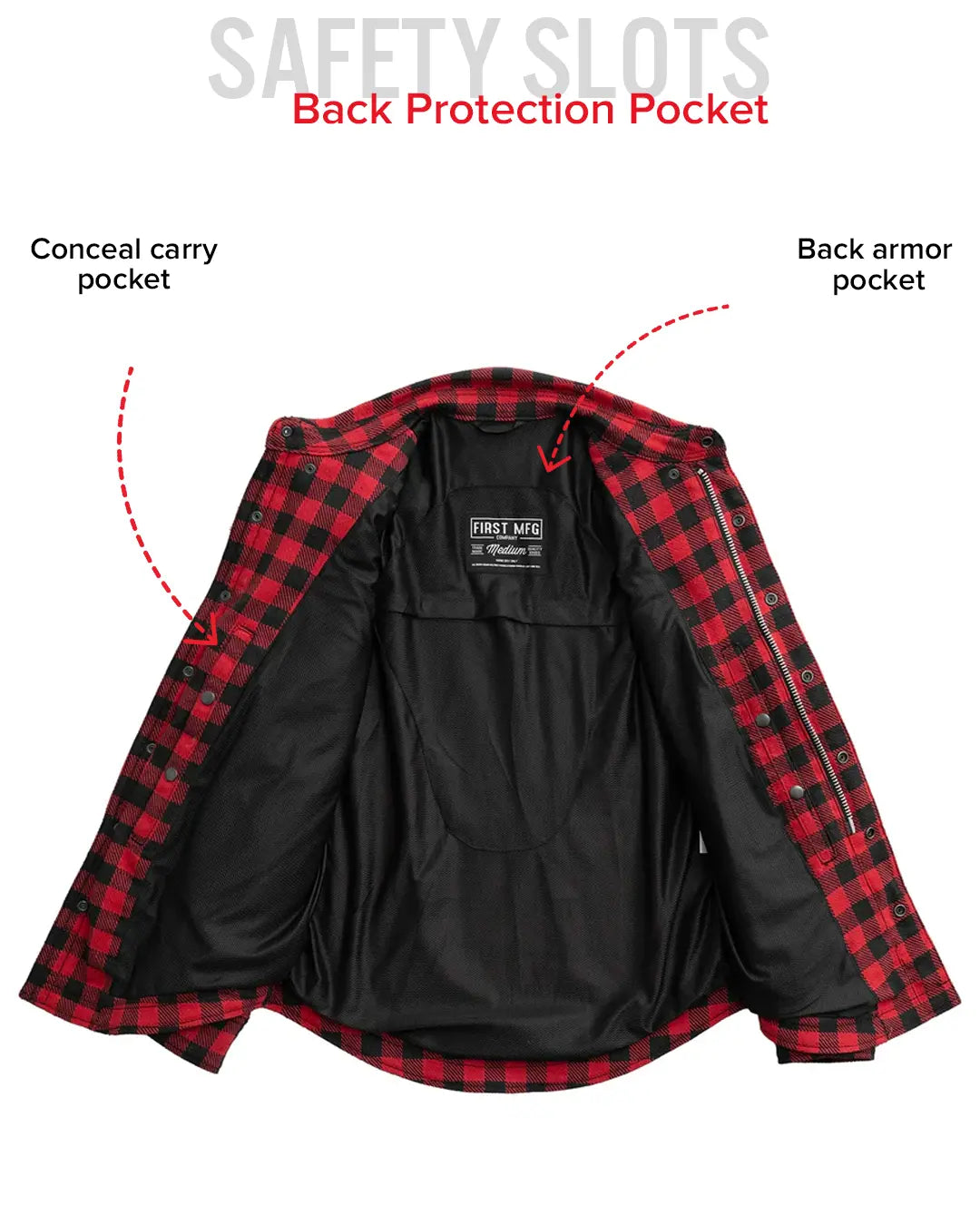 Canvas Moto Flannel Men's Shirt First Manufacturing Company