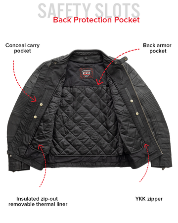 趣味・スポーツ・実用 Motorcycle Jackets Turbine Motorcycle Perforated Leather Jacket – First MFG Co