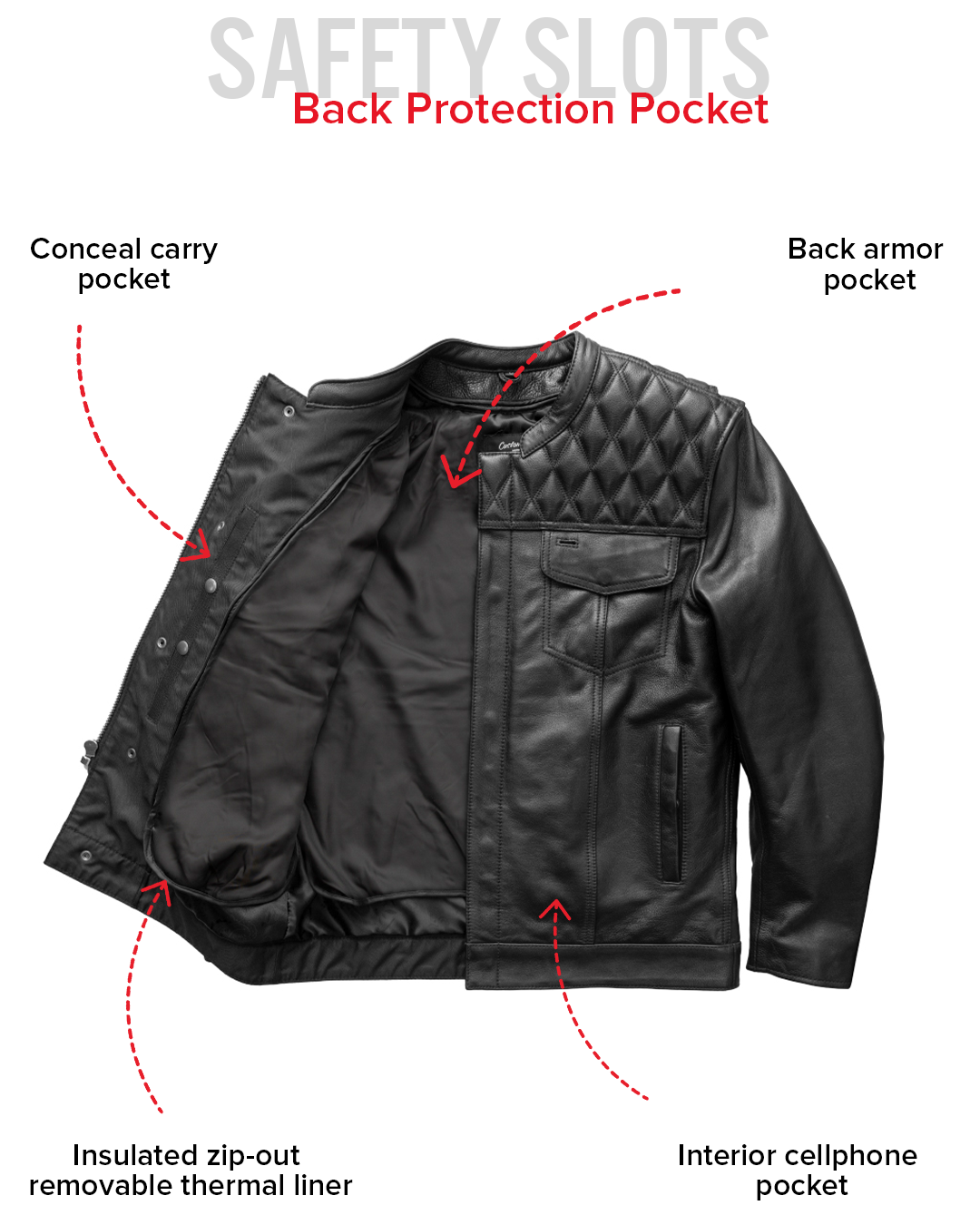 Cinder Men's Cafe Style Leather Jacket Men's Leather Jacket Jackets