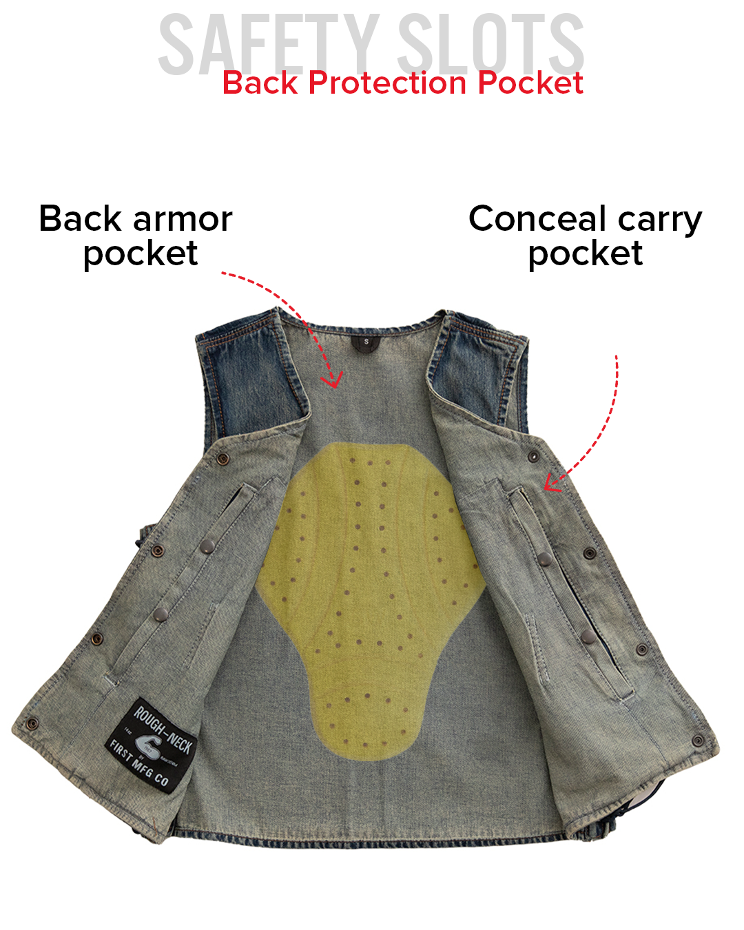 Tiff Women's Motorcycle Denim Vest Women's Denim Vest Vests