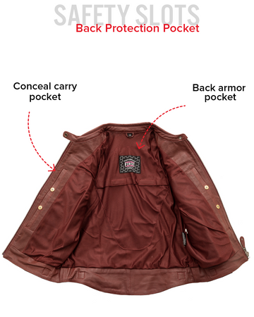 Jada - Women's Perforated Motorcycle Leather Jacket