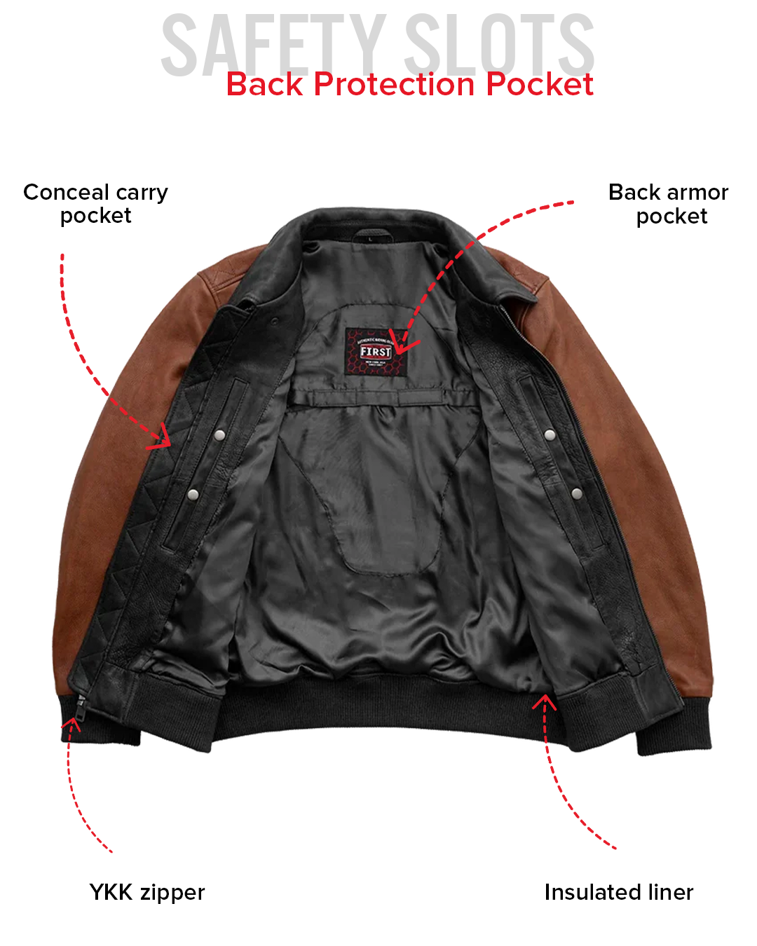 Moto Bomber Two Tone Men's Leather Jacket Men's Leather Jacket Jackets