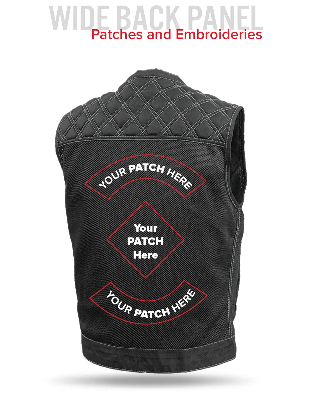 Downside Mens Motorcycle Leather Vest - First MFG Co