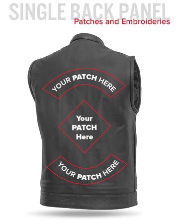 Blaster Men's Leather Motorcycle Vest – First MFG Co