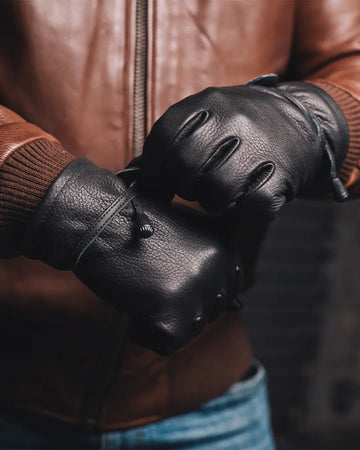 Ranch Herren-Motorrad-Lederhandschuhe