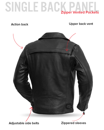 Night Rider Men's Motorcycle Leather Jacket Night Rider Men's Motorcycle Leather Jacket
