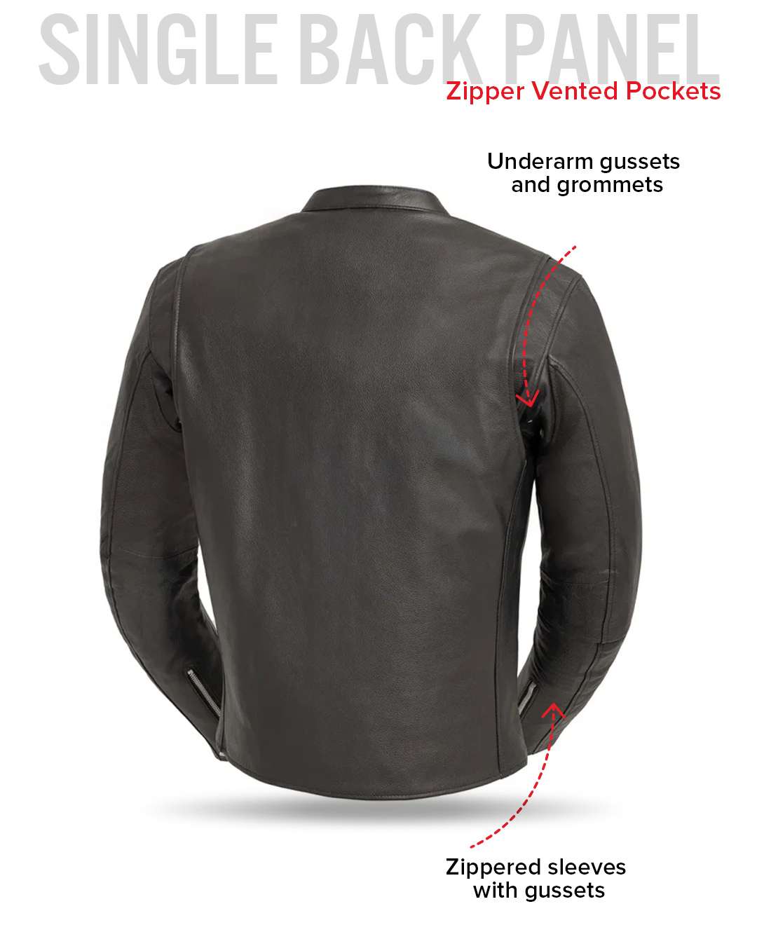 Titan Men's Motorcycle Leather Jacket Men's Leather Jacket Jackets