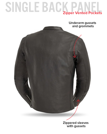 Titan Men's Motorcycle Leather Jacket – First Manufacturing
