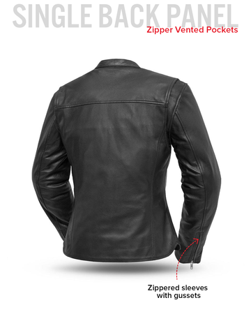 Roxy - Women's Motorcycle Leather Jacket - First MFG Co