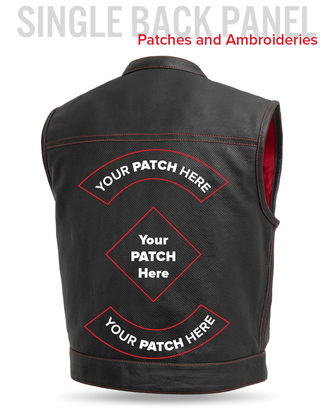 Lowrider Perforated Men's Leather Vest Men's Perforated Leather Vest Vests