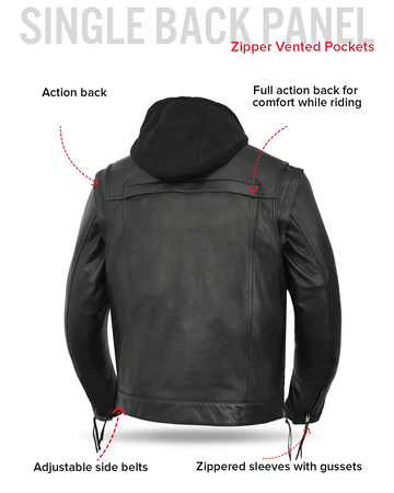 Nightstrike Men's Motorcycle Leather Jacket