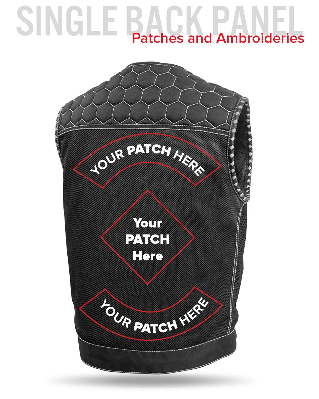 Hornet Moto Mesh Men's Club Style Vest