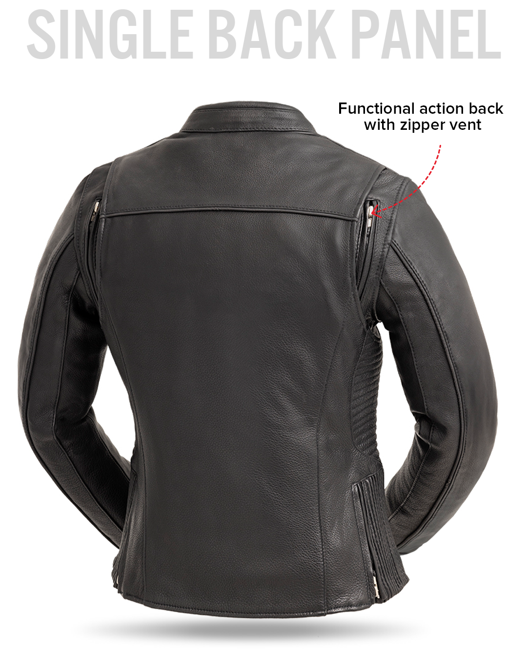Cyclone - Women's Motorcycle Leather Jacket – First MFG Co