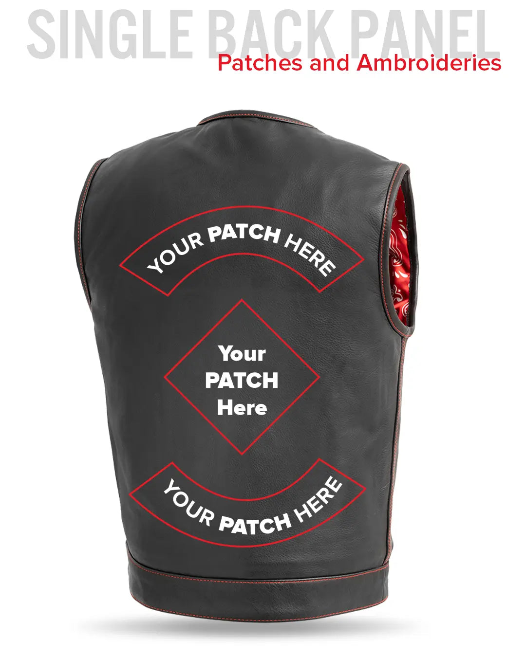 Bandit Men's Leather Motorcycle Vest Men's Leather Vest Vests