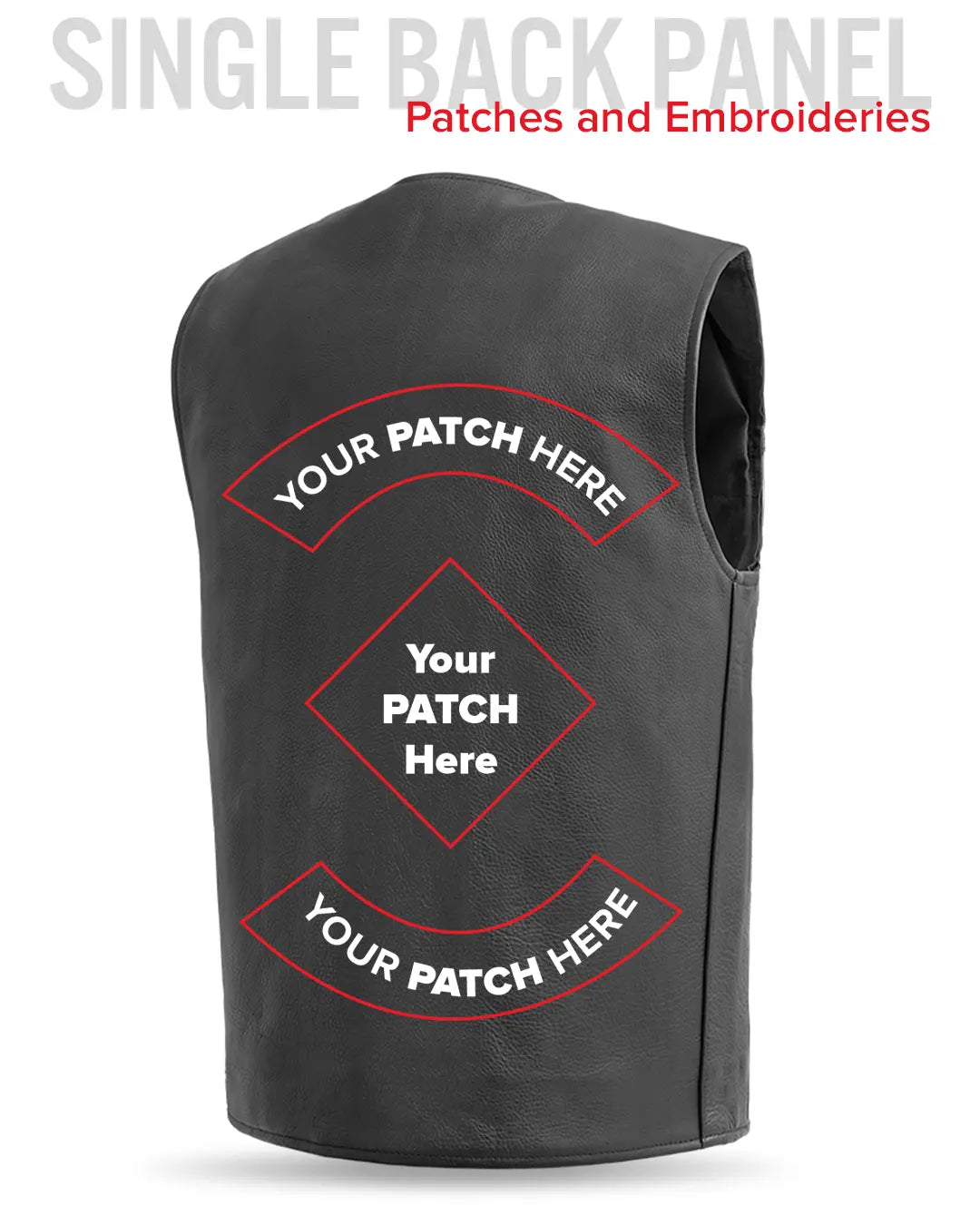 Badlands Men's Motorcycle Leather Vest – First MFG Co