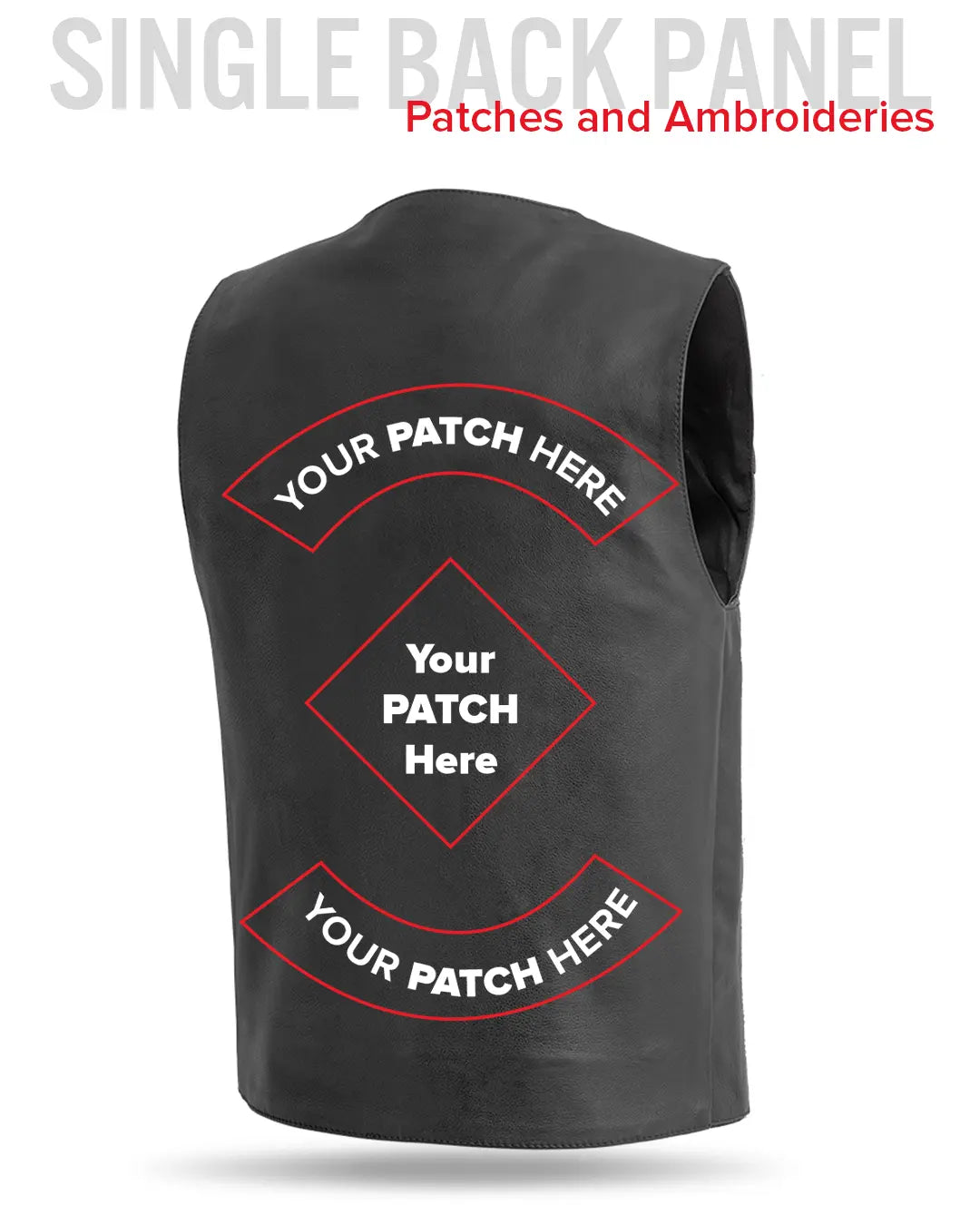 Texan Men's Motorcycle Western Style Leather Vest Men's Western Vest Vests