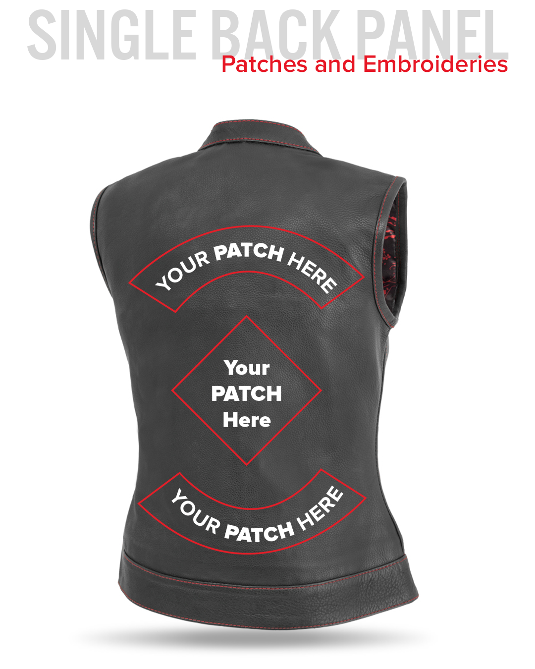 Jessica - Women's Club Style Leather Vest (Limited Edition)