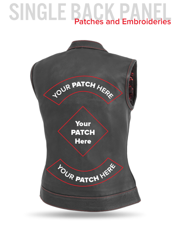 Jessica - Women's Club Style Leather Vest (Limited Edition) Jessica - Women's Club Style Leather Vest (Limited Edition)