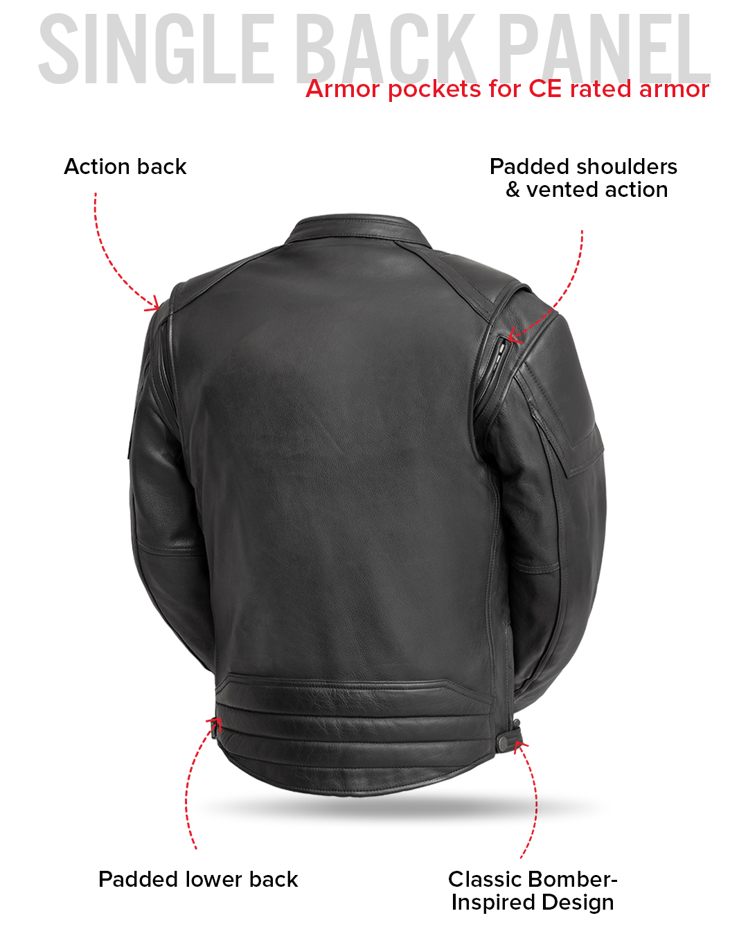 Chaos - Men's Leather Motorcycle Jacket Men's Leather Jacket Jackets