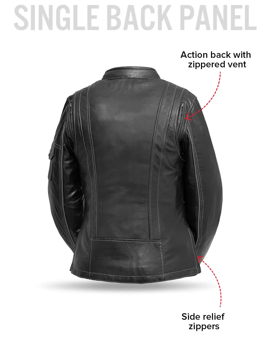 Outlander - Women's Motorcycle Leather Jacket – First MFG Co