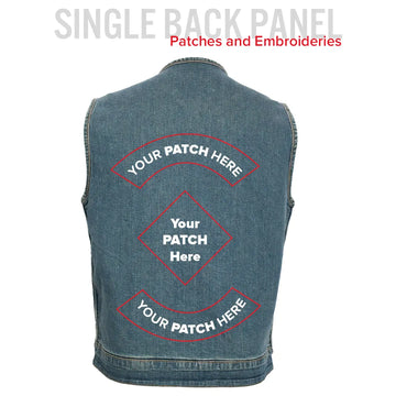 No Limit - Men's Motorcycle Denim Vest – First MFG Co