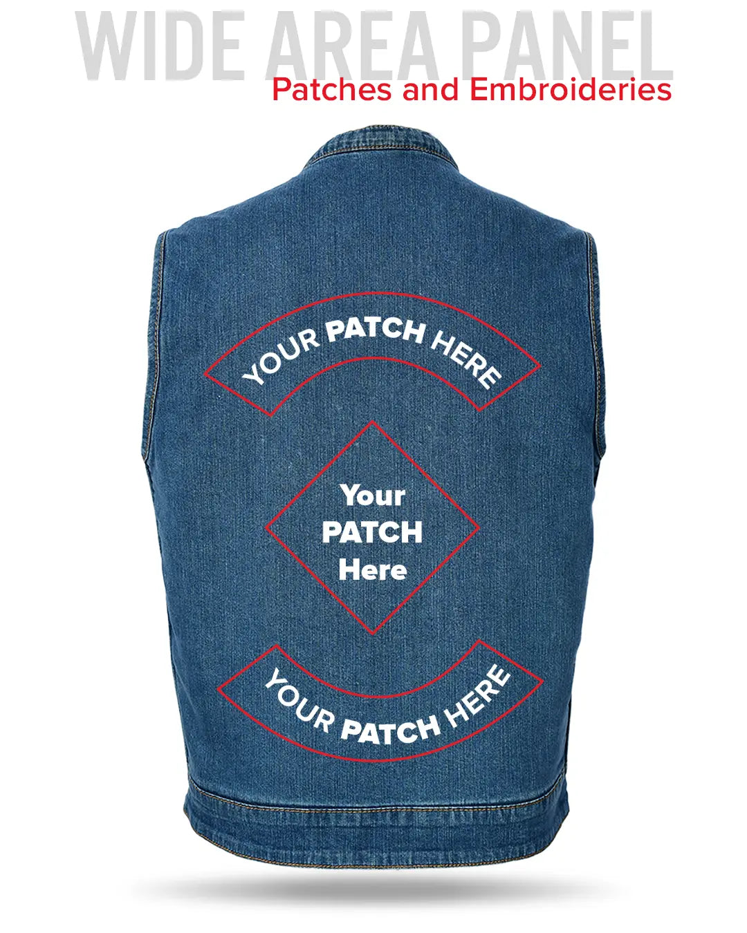 Havoc - Men's Motorcycle Denim Vest – First MFG Co