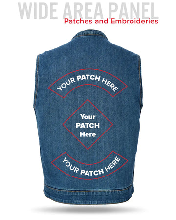 Havoc - Men's Motorcycle Denim Vest – First MFG Co