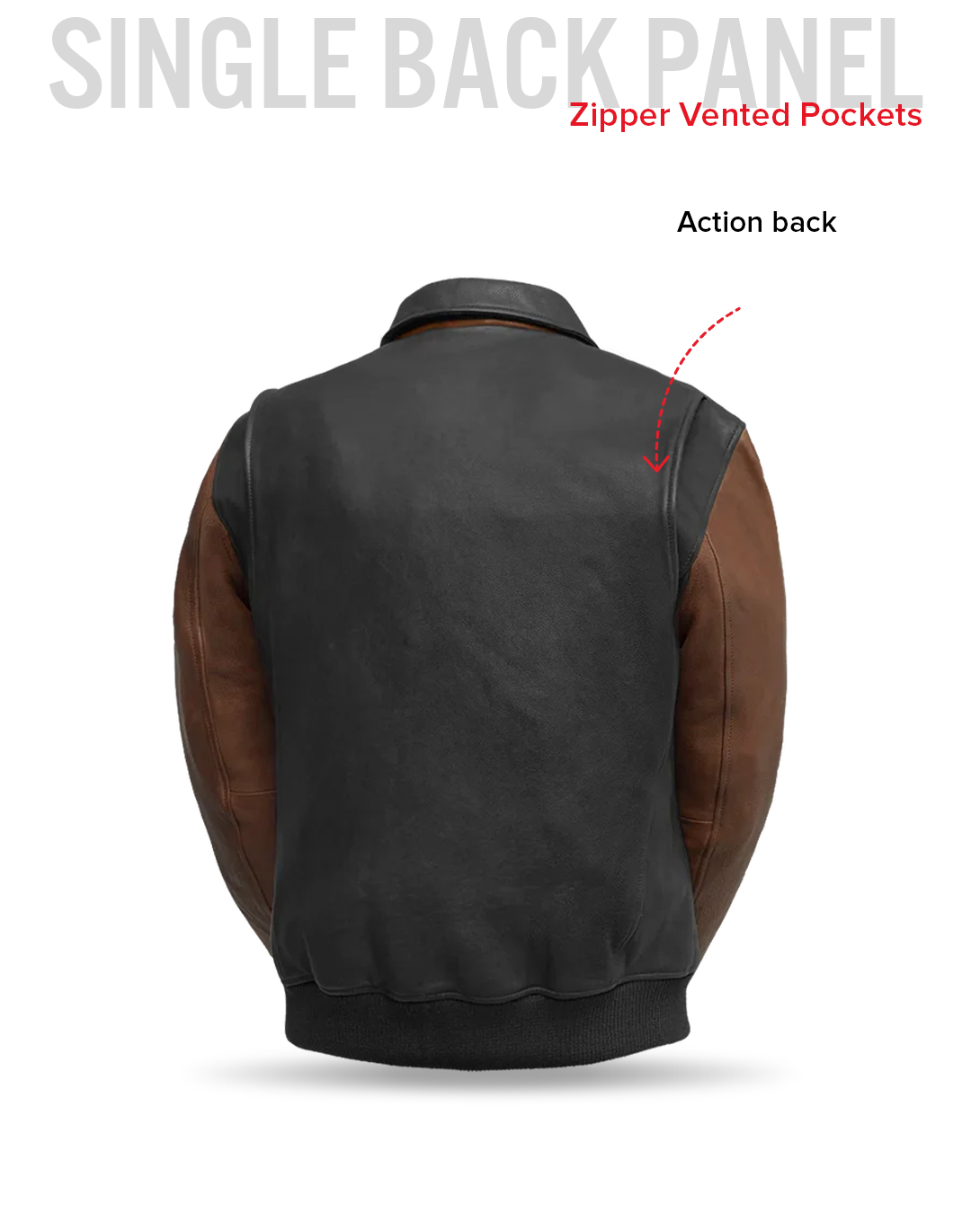 Moto Bomber Two Tone Men's Leather Jacket Men's Leather Jacket Jackets