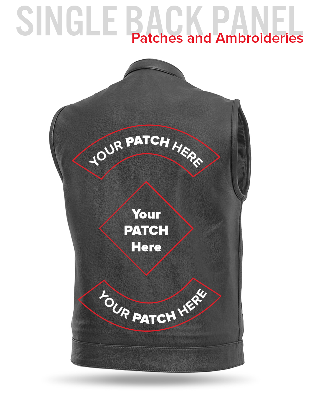 Sharp Shooter Men's Motorcycle Leather Vest