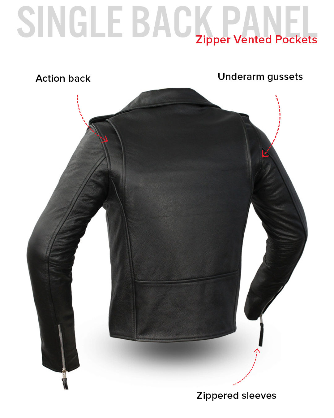 Rockstar - Women's Motorcycle Leather Jacket – First MFG Co