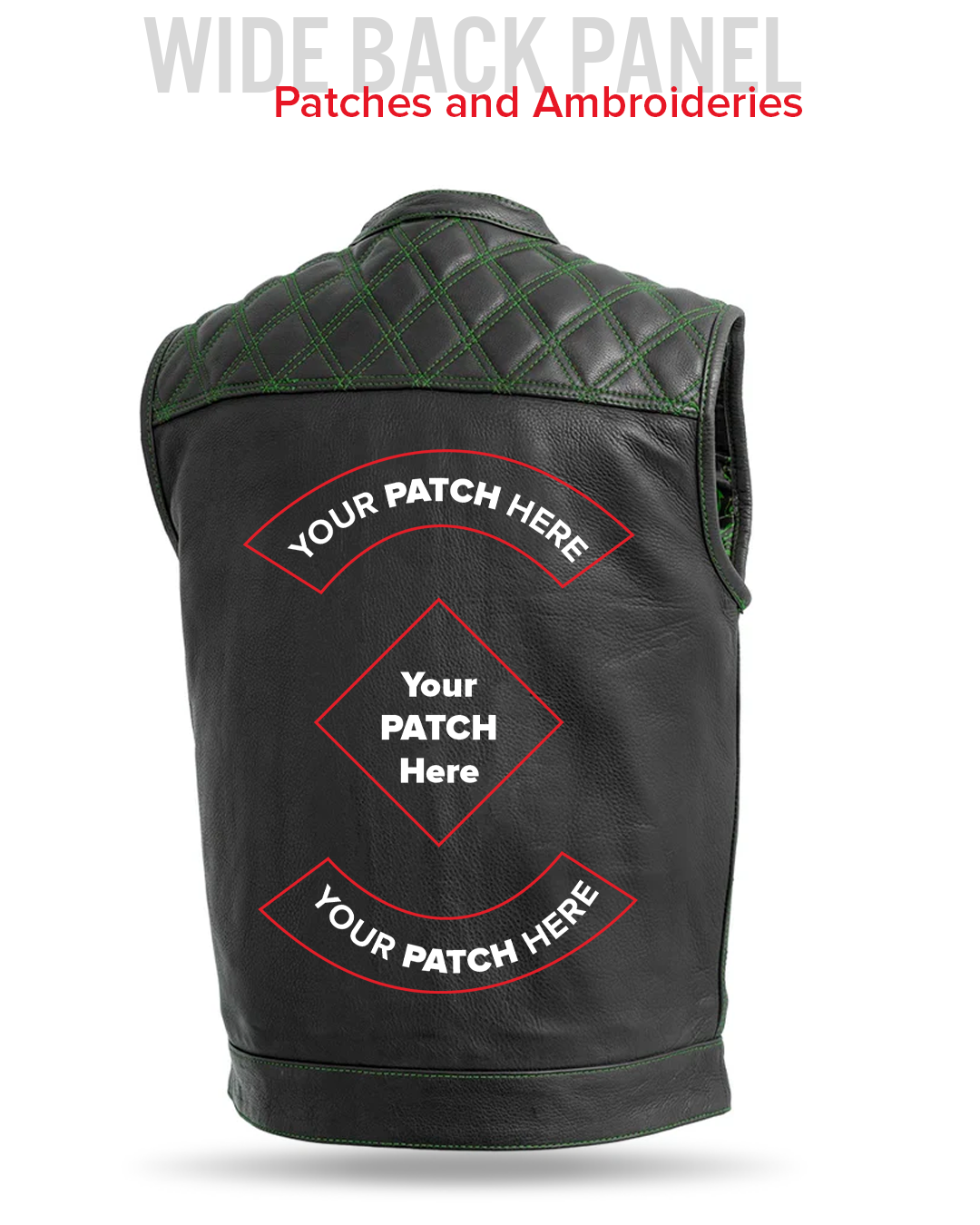 Downside Men's Motorcycle Leather Vest