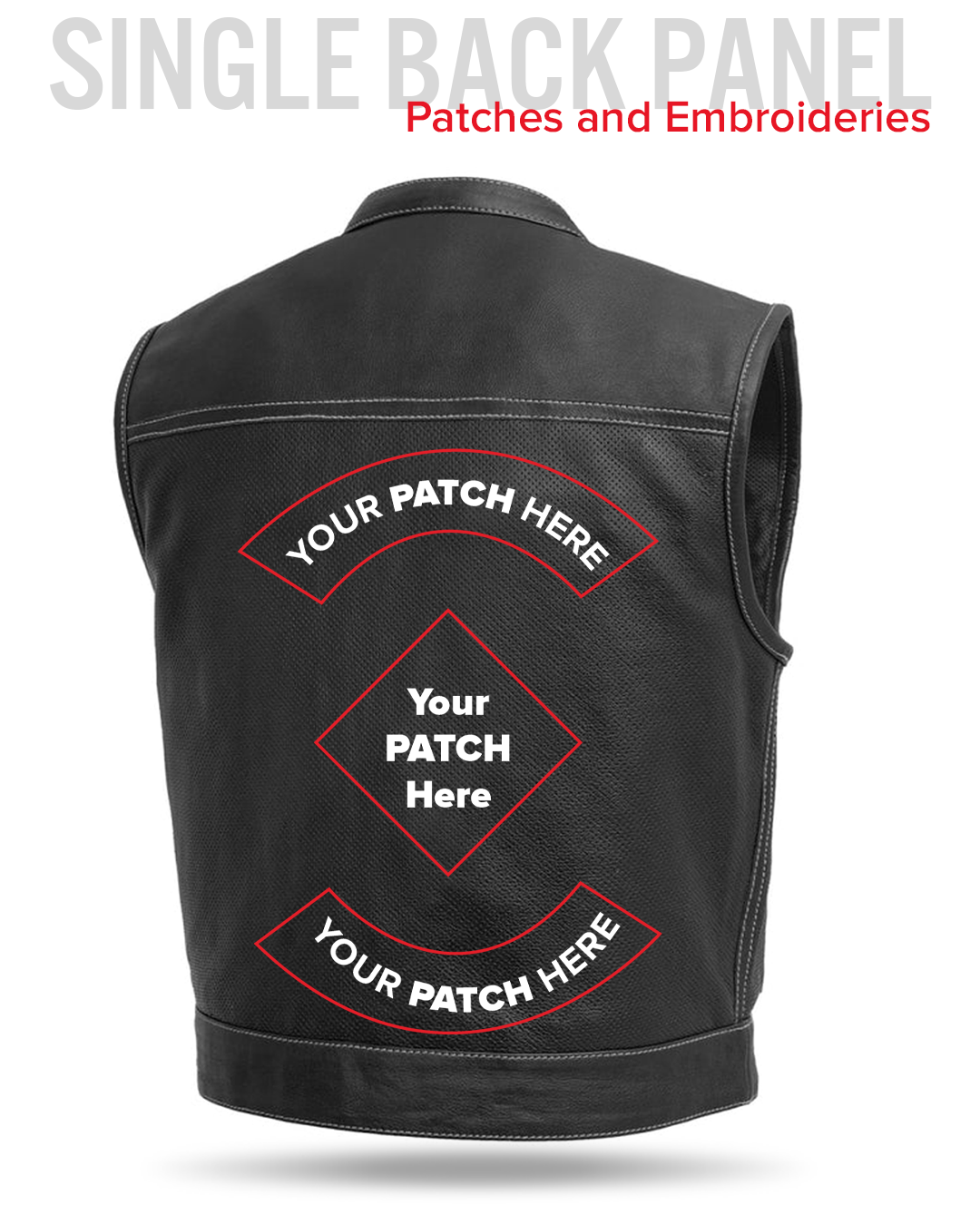 Lowrider Perforated Men's Leather Vest Men's Perforated Leather Vest Vests