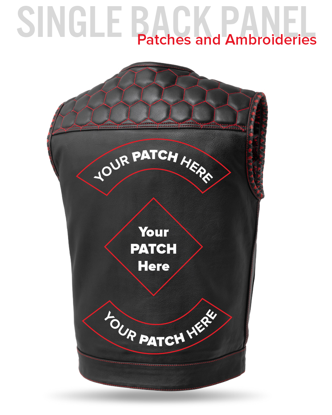 Hornet Men's Club Style Leather Vest