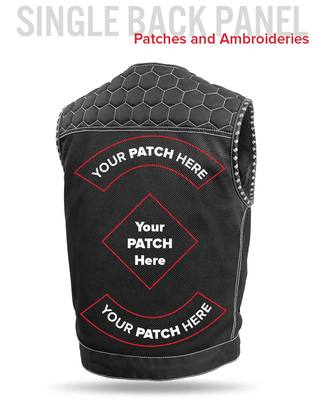 Hornet Moto Mesh Men's Club Style Vest